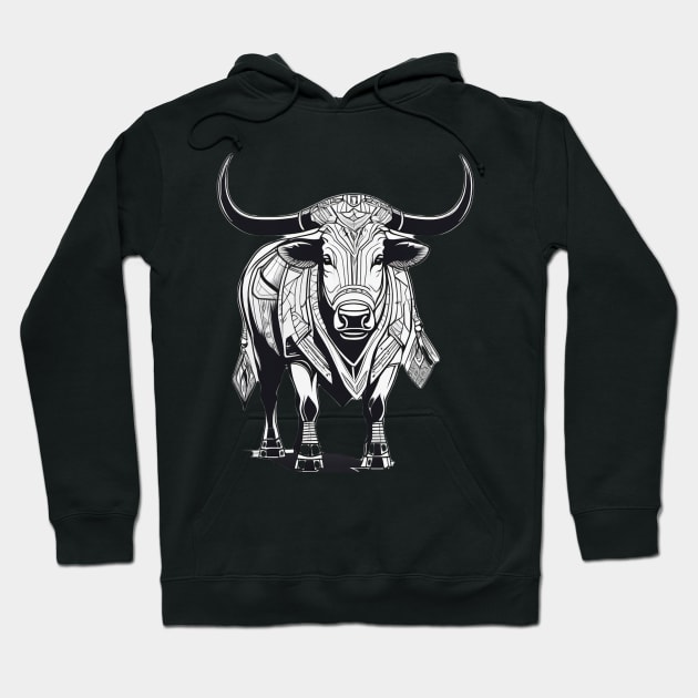 Wild Ox Dressed in Battle Armor. Uruz is the Runic word for the Wild Ox Hoodie by DesignsbyZazz
